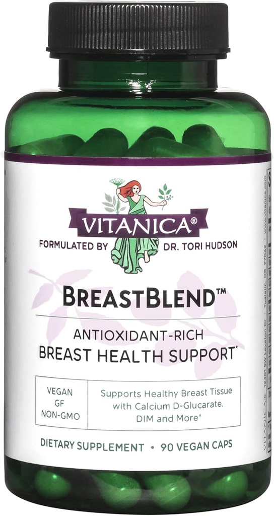 Vitanica BreastBlend, Brystpleje, Vegan, 90 Kapsler