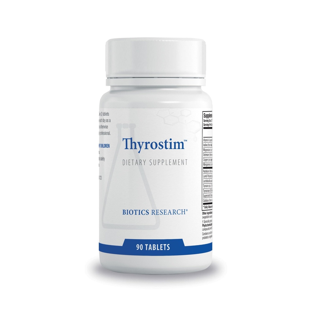 Bioteknologi Forskning Thyrostim ™ -Endokrine Support, Balance Thyroid Hormon, T3, T4, Aid Thyroid Gland, Boost Metabolisme, Aid in fordøjelse, Support Nervesystemet 90 tabletter