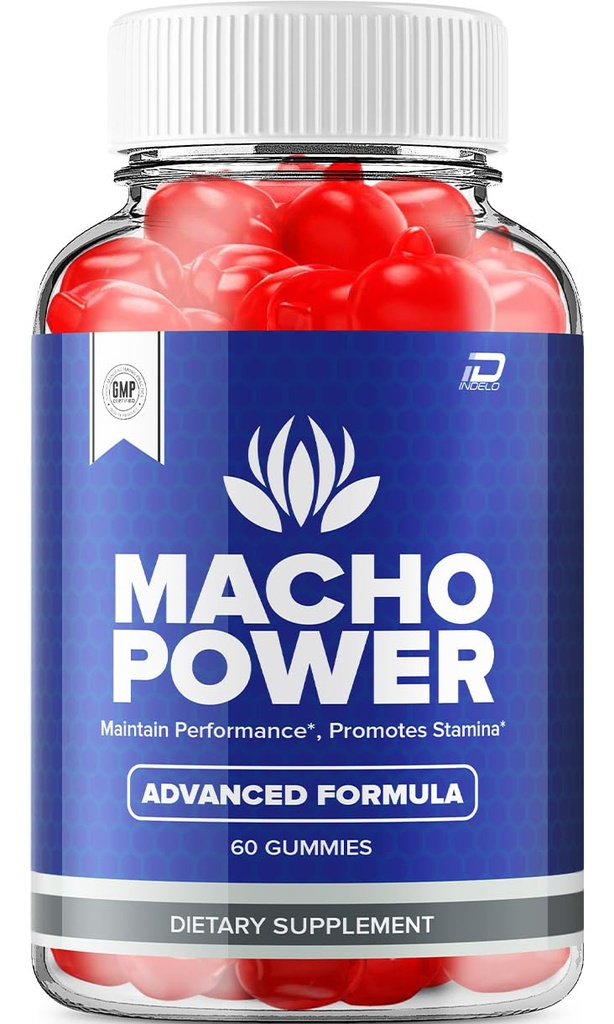 Macho Power Gummies for Mænd - MachoPower Mandlige Gummies All- Natural Supplement, Power Macho Gummies Anmeldelser (1 pakke - 60 Gummies)
