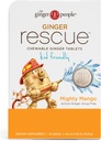 The Ginger People Ingefær Rescue ® Chewable Tablets Drug Free Dissestive Health, 5.5 oz Chewable Tablets, Mighty Mango Flavor, Kid Friendly, 0.55 Oz, 24 Greve (Pack of 1)