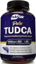 NutriFlair Pure TUDCA 1000mg - Premium Tauroursodeoxycholsyre Bile Salte, Detox & Cleanse, Non- GMO, Gluten- fri. Lever, Nyre & Galleblære Support - Made in USA, 60 Kapsler