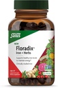 Floradix Iron + urter - jerntilskud til sund energistøtte * - Understøtter dannelsen af røde blodceller - Vegan, ikke-GMO, Gluten- fri, soy- fri - 120 flydende Phyto- Caps