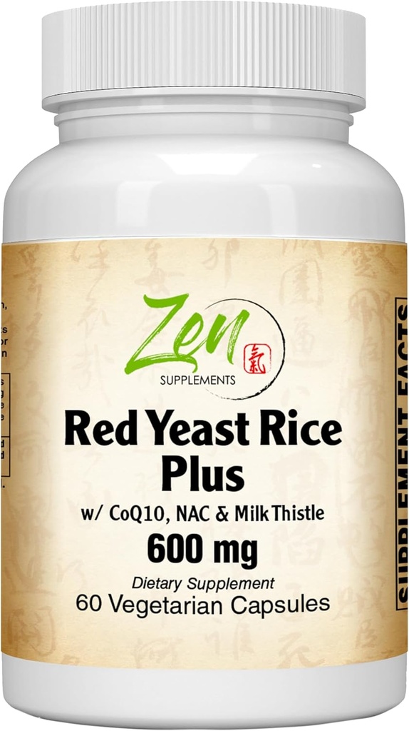 Zen Kosttilskud - Rød Gær ris W / CoQ10 Supplement 60- Vegcaps