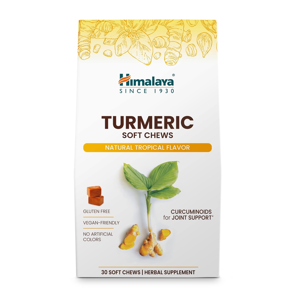 Himalaya Gurkemeje med Curcumin til sund fælles støtte, og Optimum Fleksibilitet & Mobilitet, 300 mg ekstrakter per servering, 30 bløde tykkere, 15 dages forsyning