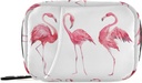 Vandfarve Flamingos Pill Box 7 Dag Pill sag Rejsepille Organizer Bag med lynlås Portable ugentlige sag Kompakt størrelse for Vitamin Supplement Holder