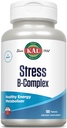 KAL Stress B Complex Vitamin Supplement, Vitamin B Complex for Energy, Stress, Red Blood Cell Formation og immunforsvar, med vitamin B12, B6 og folinsyre, 60- dag garanti, 50 Serv, 100 tabletter