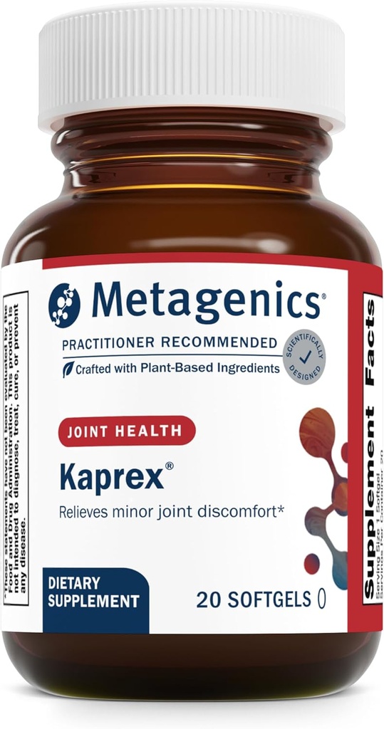 Metagenics Kaprex, Selektiv Kinase Response Modulatorer for Joint Comfort, Plantebaseret - 20 Softgels