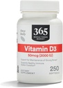 365 af Whole Foods Market, D3- vitamin 2000 IE, 250 ng