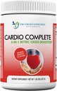 Cardio Complete - Heart Health Support Powder Supplement - 3-in-1 Nitrooxid Booster med 5.000 L-arginin, 1000 mg L-Citrullin, og Hawthorn Berry