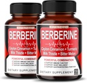 8 i 1 Berberine supplement - Per Capsule Provides - Support fordøjelse, Immunitet - med Ceylon kanel, Milk Thistle, Gurkemeje, Bitter Melon