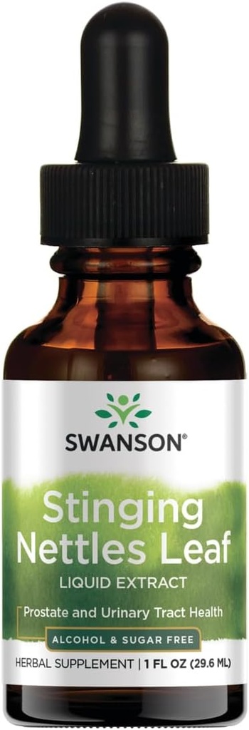 Swanson Stinging Nettles Leaf flydende ekstrakt Alkohol og sukkerfri 1 fl Ounce (29,6 ml) Væske