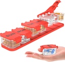 Ekstra Stor Ugentlig Pill Organizer - Vandtæt 7-Day Pill Box, Bærbar Vitamin & Supplement Case, Let at åbne design, Ideel til rejse en nd Daily Medication Management (rød)