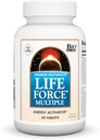 Source Naturals Life Force Multiple Iron Free Daily Multivitamin High Potency Essentielle Vitamin, Mineraler, Antioxidanter & Nutrienter - Energi & immunboost - 30 tabletter