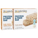 WonderSlim Protein og Fiber Bar Bundle, Fluffy Saltet Toffee Pretzel & Fluffy Nutter