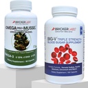 Bricker Labs Joint Comfort and Sugar Balance against 124; Omega Cyclo Mussel for Joint Health + Big- V Triple Strength Vanadyl for Blood Sugar Support