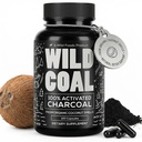 Wild Foods Aktiverede Charcoal Capsules Removal 124; 100% Organic Coconut Shells Active Tablets for Bloating & Hangover Removal 124; Lab Testet & Non- GMO Detox Pills Removal 124; Made in USA (120 Capsules)