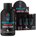 Gorilla Mind Energy Shots (pakke af 6) - Forbedret fokus & energi, sukkerfri, hurtig-fungerende, Potent formel med vitaminer og naturlige ekstrakter (sort kirsebær vanille)