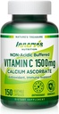 Non- Acid C-vitamin 1500mg - høj- Absorption Calcium Ascorbat til immun- og antioxidanttilskud - 150 Veggie kapsler