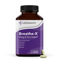 Træk vejret -X - Allergi & Sinus Relief Supplement - Understøtter sinus & nasal ubehag - Non- Drowsy & Fast- Action- Quercetin, Bromelain, Citrus Bioflavonoider, Nettle Leaf & C-vitamin - 180 kapsler