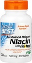 Doctor 's Best Real Niacin Extended Release, 500 mg, 120 Count