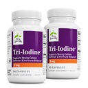 Terry naturligt tri- jod - Kosttilskud til bryst- og prostatatilskud - sund thyreoideafunktion Support - 3 mg, 90 kapsler, 2 pakker