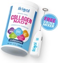 Ikigai Collagen med NAD + (30 Servering) - Non- GMO, Gluten- Free, Paleo, Kosher - No Flavor, Inkluderer gratis drik mixer