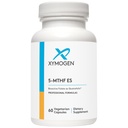 XYMOGEN 5- MTHF ES - 17,000 mcg DFE - Bioactive Folate Supplement as Quatrestolisk - Mood, Cardiovaskulær + Methylation Support - Vitamin B methylfolat som L methylfolat (60 kapsler)