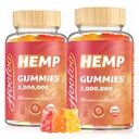 HOOLOO Hamp Gummies for Voksen - High Potency 2,000,000MG, 100% Natural Pure Organic Sugar Free Fruity Hamp Gummies, Lavet i USA