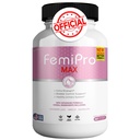 FemiPro MAX kvinders urinstøtte supplement, 60 kapsler, Ekstra styrke Bstige Kontrol med tranebær, Hibiscus, Mælkebøtte, Vegan, Gluten Free (1)