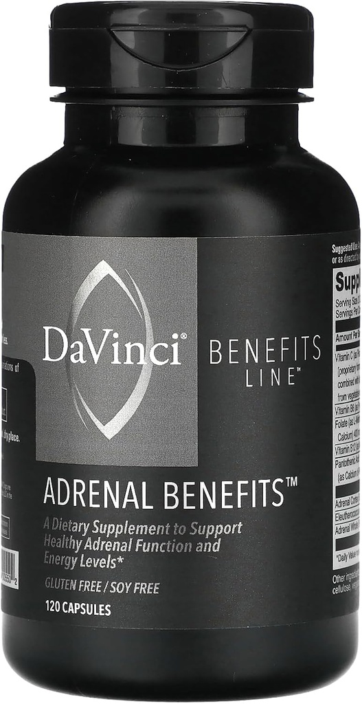 Fordele Line, Adrenal Fordele, 120 Kapsler, Davinic Laboratories i Vermont