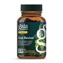 Gaia Herbs Gut Revival - Herbal fordøjelsestillæg til støtte Gut Health - Lavet med Astragalus, Gotu Kola, Jujube & Mere - Gratis fra Dairy, Soy & Gluten - 60 Veganske kapsler (60 Servere)