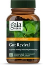 Gaia Herbs Gut Revival - Herbal fordøjelsestillæg til støtte Gut Health - Lavet med Astragalus, Gotu Kola, Jujube & Mere - Gratis fra Dairy, Soy & Gluten - 60 Veganske kapsler (60 Servere)