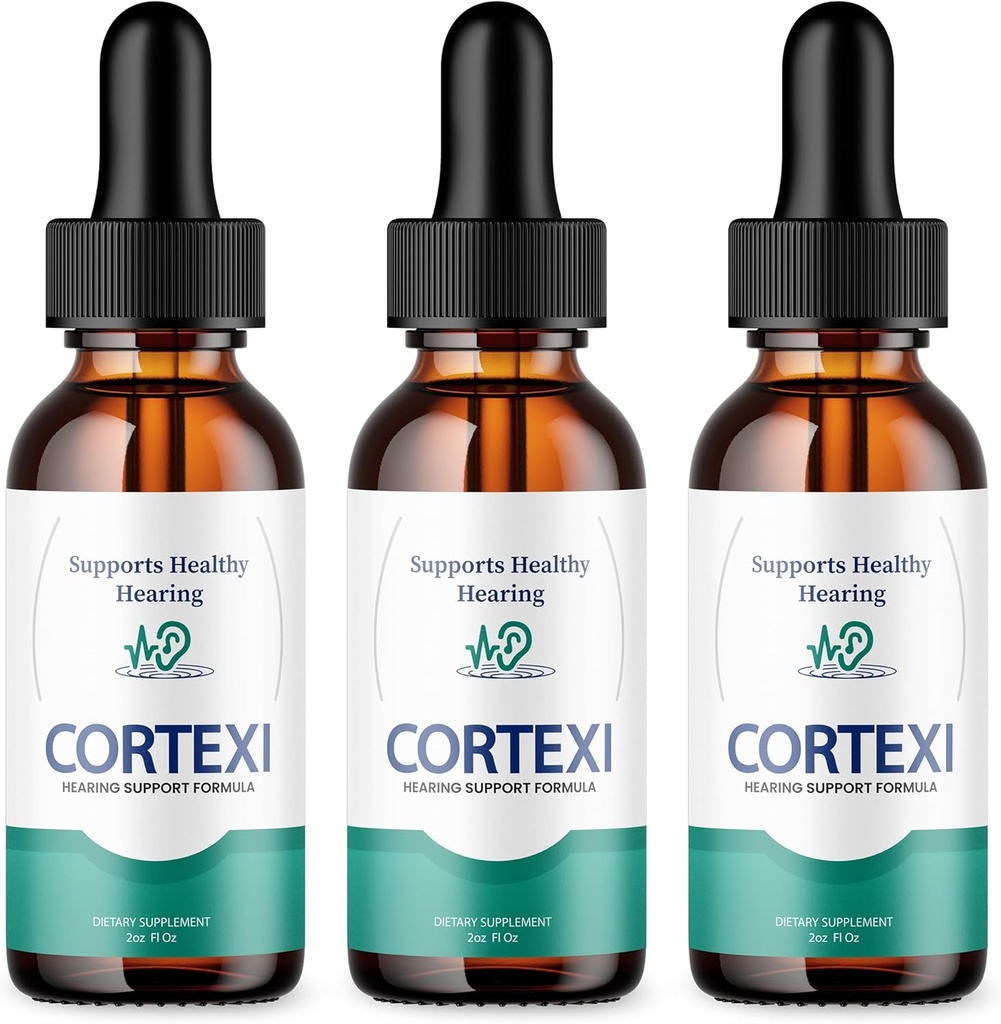 (Official) Cortexi Tinnitus Treatment Hearing Support with Chromium, Grape Seed, Astragalus, Maca Root - Cortexi Hearing Support Drops Supplement Cortexi Tinnitus Treatment for Ringing Ears (6oz)