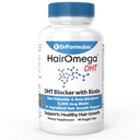 DrFormulas DHT Blocker til mænd og kvinder nogensinde 124; HairOmega Advanced hårvækst Kosttilskud med Biotin 5000 mcg