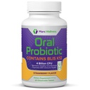 Oral Probiotisk tillæg med BLIS K12 4 Millioner CFU - Nu Dairy Free 60 Day Supply Flaske til dårlig ånde, Strep, hulrum, Gum Oral og Dental Sundhed - Sugar Free - USA Made - 60 Count