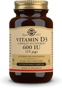 Solgar Vitamin D3 (Cholecalciferol) 15 mcg (600 IE), 120 Vegetabilske kapsler - Hjælper bevare sunde knogler & tænder - immunstøtte - ikke-GMO, Gluten fri, Dairy Free, Kosher, Halal - 120 Servere