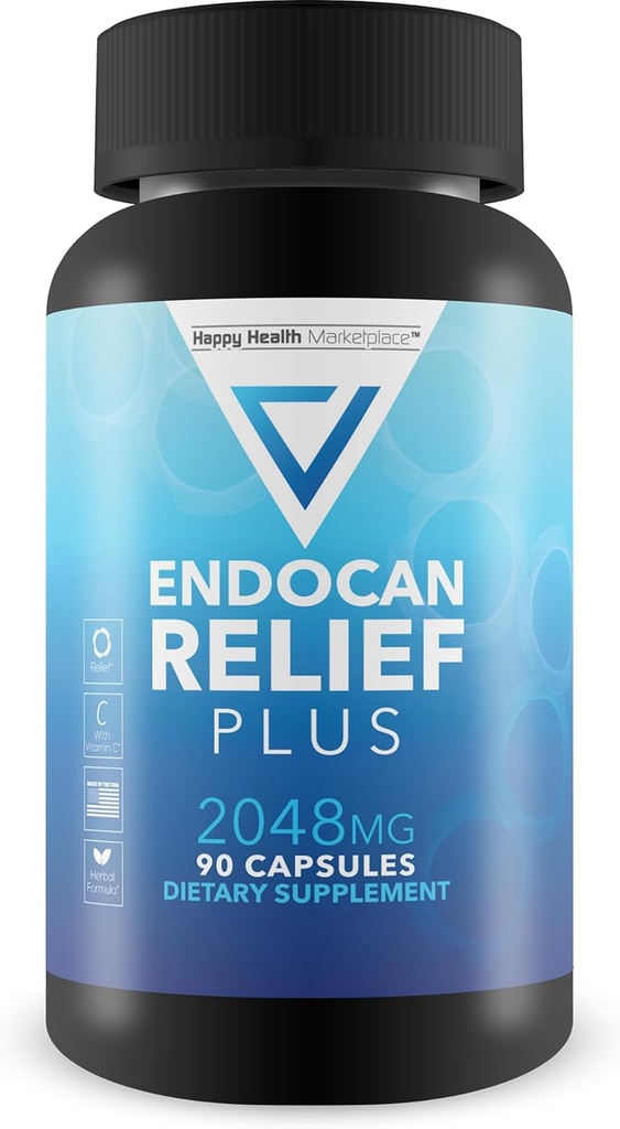 Endocan Relief Plus - Natural Relief fra midlertidige Aches, discomfort, & Hævelse - Vores bedste naturlige herbal formel - Fuld Body Support - Kæmp gratis radikaler - Vores bedste gurkemeje Daglig Relief Factor