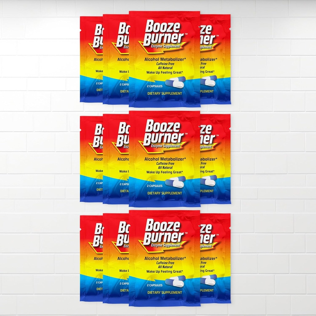 12 stk. Nyd din vin og vågn op. Hjælp Reducere en mulig tømmermænd