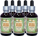 Muira Puama (Ptychopetalum Olacoides) Glycerit, Organic Alcohol- Free Liquid Extract (Brand Name: HerbalTerra, Stolt Made in USA) 5x2 fl.oz (5x60 ml)