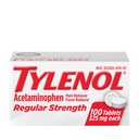 Tylenol Regelmæssige styrketabletter med 325 mg Acetaminophen, Feber Reducer & Pain Reliever for Hovedpine, Backache, Muskelache, Fælles Smerte & Menstruelle kramper, 100 ct
