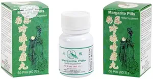 Beholder Margarite (Perle pulver til acne & spot), piller - urtetillæg -60Pills x 3 stk