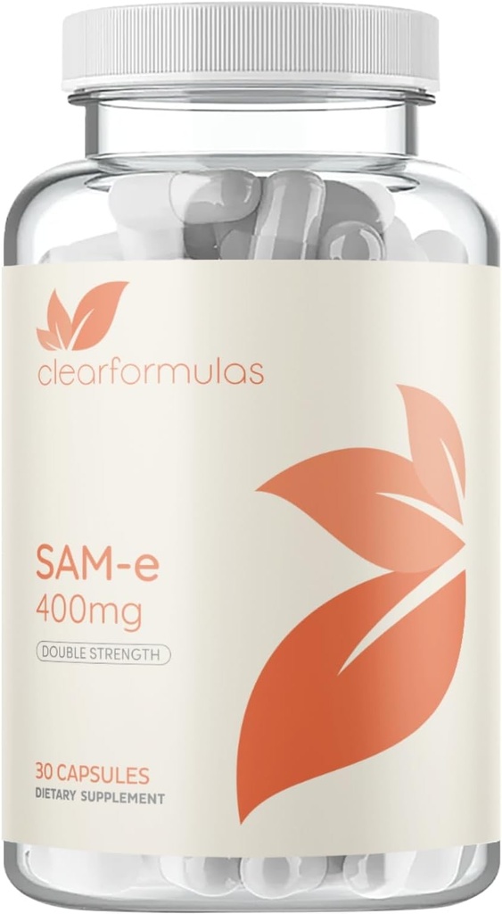 Bioactive SAM- e 400mg - High Strength SAM- e Supplement med Biologic Active S, S Form for lever og mood Support - Vegan non-GMO Konserveringsfri - Lavet i USA (30 Servere)