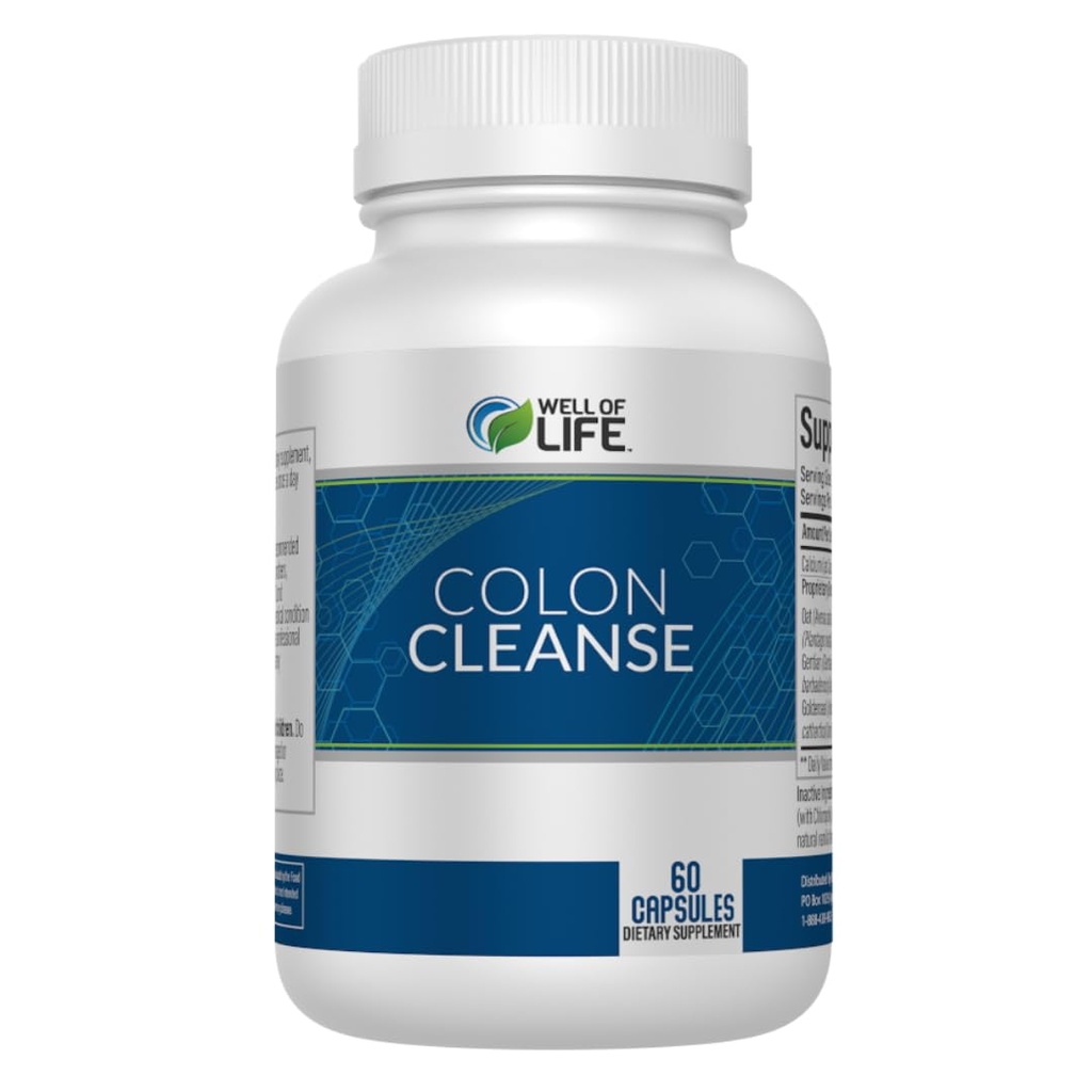Godt for livet: Colon Cleanse: Aloe Vera, Cascara Sagrada, Rabarber Root, Bentonit. Hjælper i fordøjelse, Hjælper Relieves Forstoppelse. 700mg; 124; 60 vegetariske kapsler. Vegansk, ikke-GMO. USA- Made.