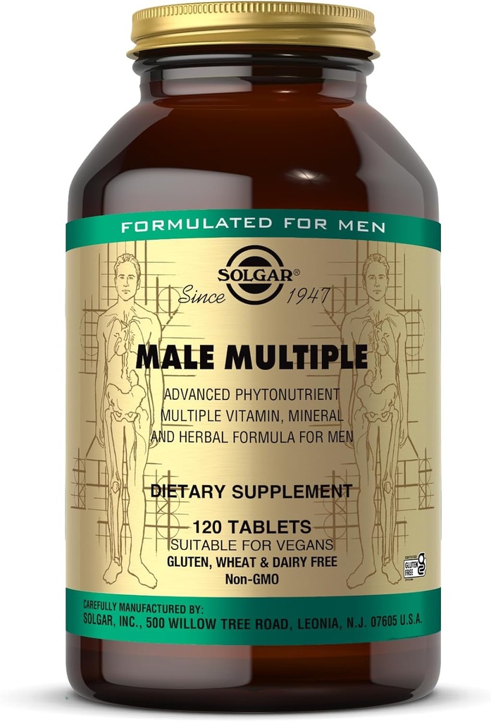 Solgar Male Multiple, 120 tabletter