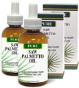 Pure Saw Palmetto Oil Organic Natural 60- 90- dag Supply Ineffektiv Powders Support Prostata sundhed søvn bedre reducere hyppig vandladning DHT Blocker Stop hårtab (2 Fl Oz)