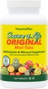 NaturesPlus Kilde til liv - 360 Mini- Tabs - Multivitamin & Mineral supplement - Understøtter naturlig energi & Samlet velvære - Gluten Free, Vegetar - 60 Servere