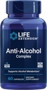 Life Extension Anti- Alkohol Complex, C-vitamin, zink, Grape Seed, Milk Thistle, Clove Extract, Understøtter sund Alkohol Metabolisme & Optimal lever funktion, Gluten- fri, Non- GMO, 60 kapsler