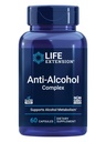 Life Extension Anti- Alkohol Complex, C-vitamin, zink, Grape Seed, Milk Thistle, Clove Extract, Understøtter sund Alkohol Metabolisme & Optimal lever funktion, Gluten- fri, Non- GMO, 60 kapsler