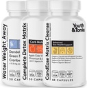 Hele kroppen Cleanse Detox Complete Matrix Pills • 124; CandEase og Gut Cleanser og vand væk Bundle • 124; fordøjelsessystem oprydning Supplement Body Alkalize & Flush Out Overskydende vand til at hjælpe med afgiftning