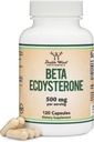 Beta Ecdysterone Supplement - 500mg Per Serving (120 Capsules, 60 Servings) Powerful Plant Anabolic to Support Men's Health (Non-GMO and Gluten Free) by Double Wood
